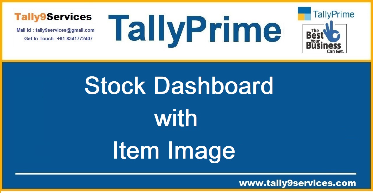 Stock Dashboard with Item Image – TallyPrime add-on by AK Soft Solutions